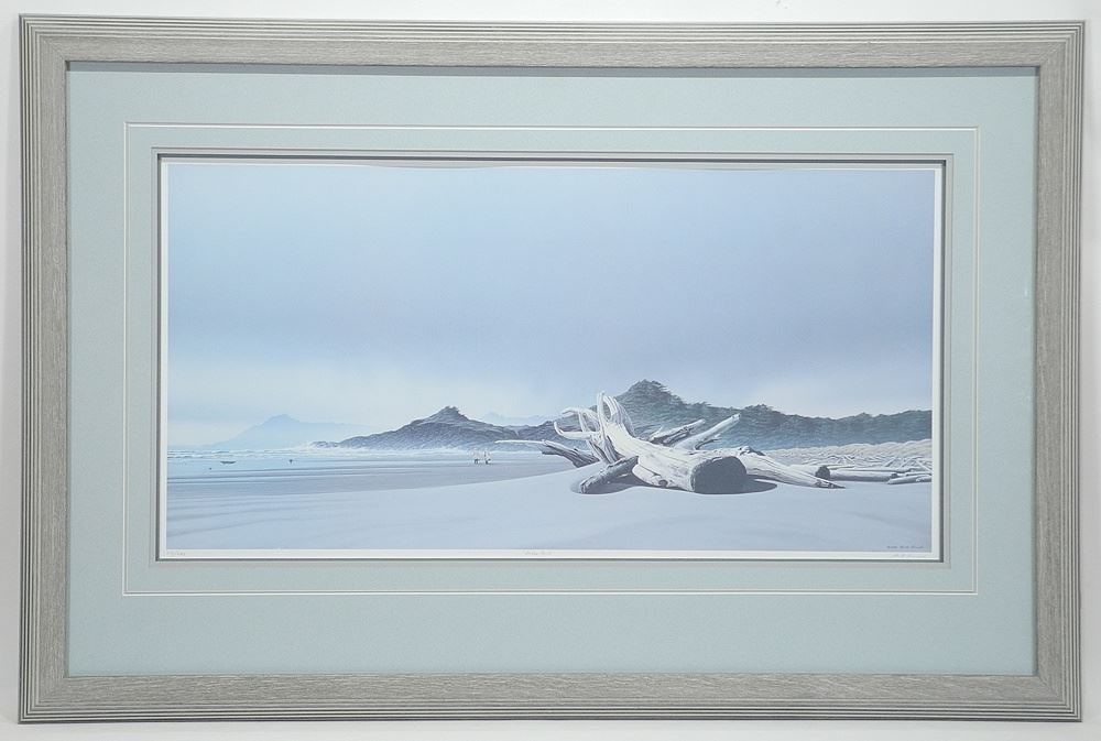 Two LEP signed Keith Hiscock, Larger 16 x 31", "Ocean Park" & "Shoreline Relic".: Two LEP signed Keith Hiscock, Larger 16 x 31", "Ocean Park" & "Shoreline Relic".