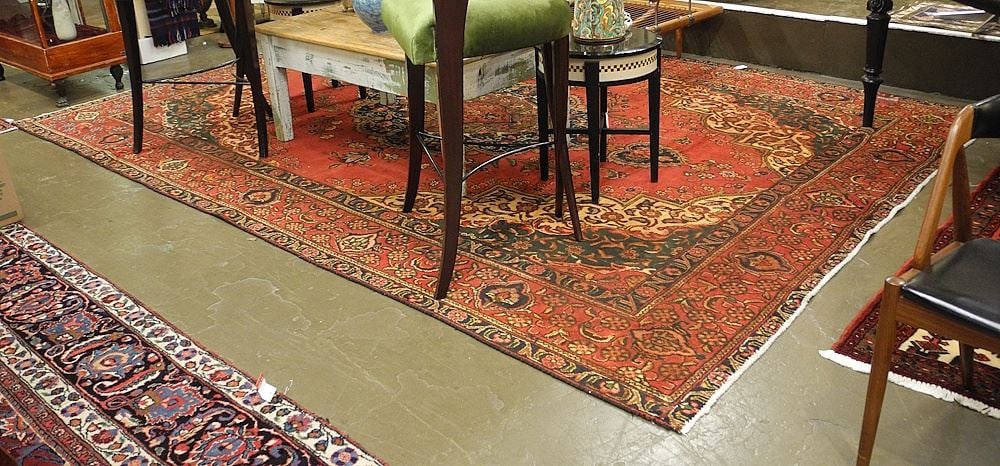 Tabriz Carpet Approximately 9' x 12'8". (472) (1 of 4)