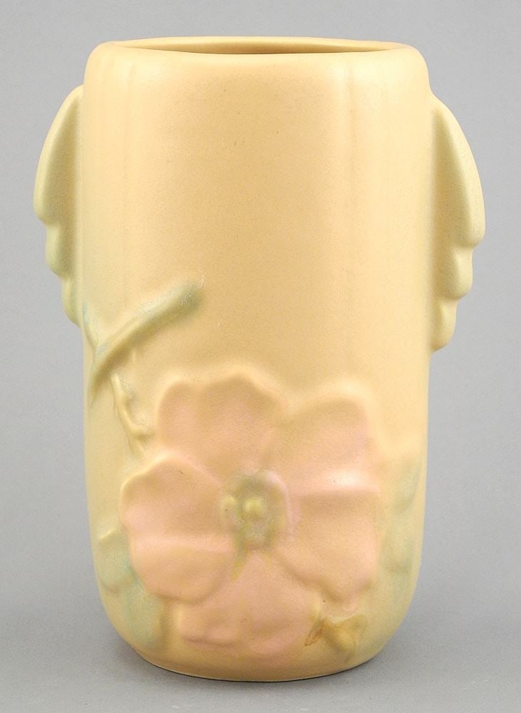 Weller "Wild Rose" Vase, 6 5/8"h. (1 of 3)