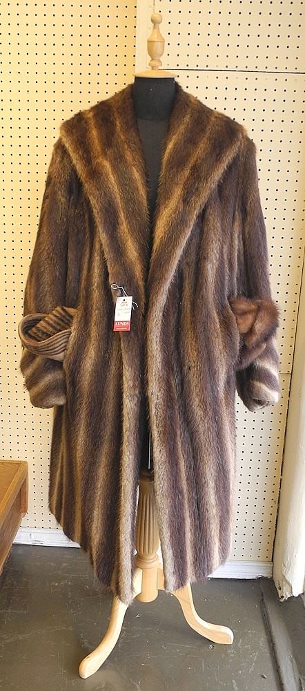 Fur Coat with Two Complimentary Hats. (1 of 3)