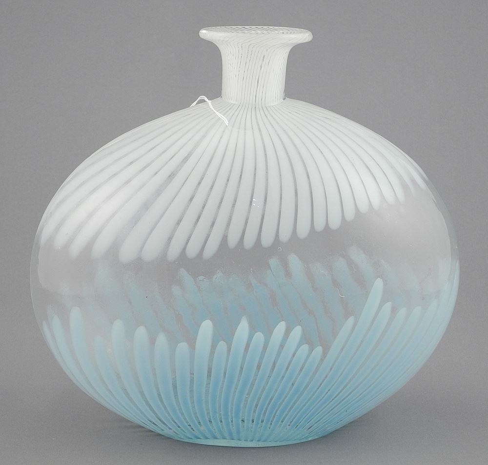 Dino Martens Mezza Filigrana Pillow Vase, 7 5/8"h. (1 of 2)