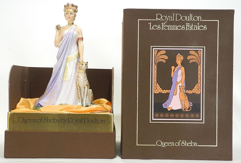 Royal Doulton Les Femmes Fatales "Queen of Sheba", HN2328 with Box.: Royal Doulton Les Femmes Fatales "Queen of Sheba", HN2328 with Box.