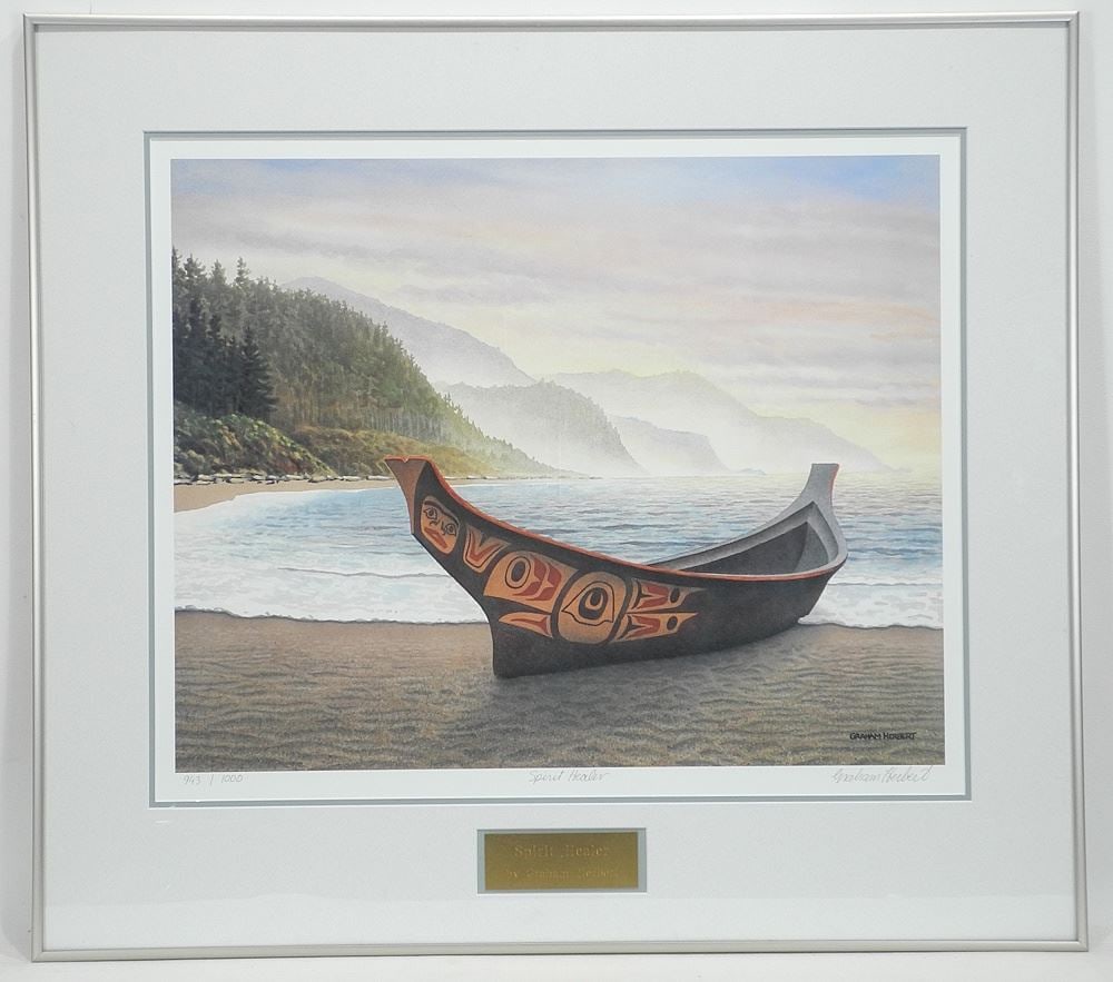 LEP signed Graham Herbert, 17 1/4 x 21", "Spirit Healer" #943/1000. (1 of 4)