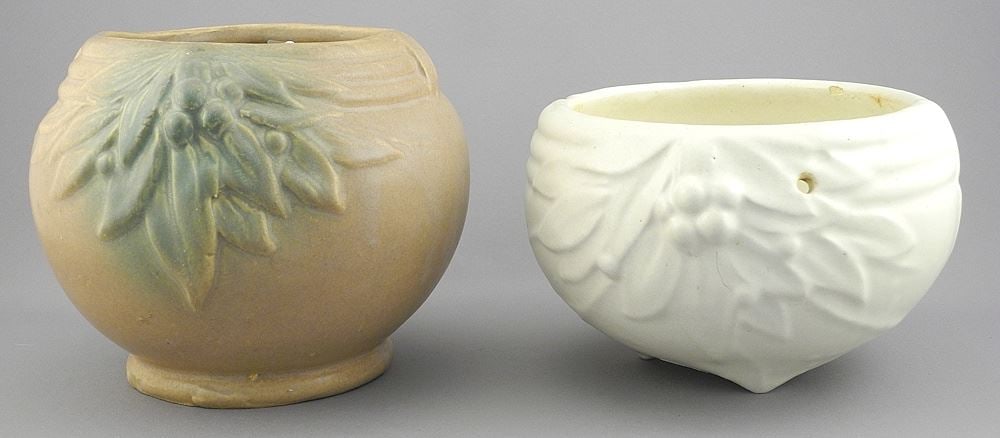 Two Brush McCoy Pottery Planters, 4 5/8" & 6"h. (1 of 2)