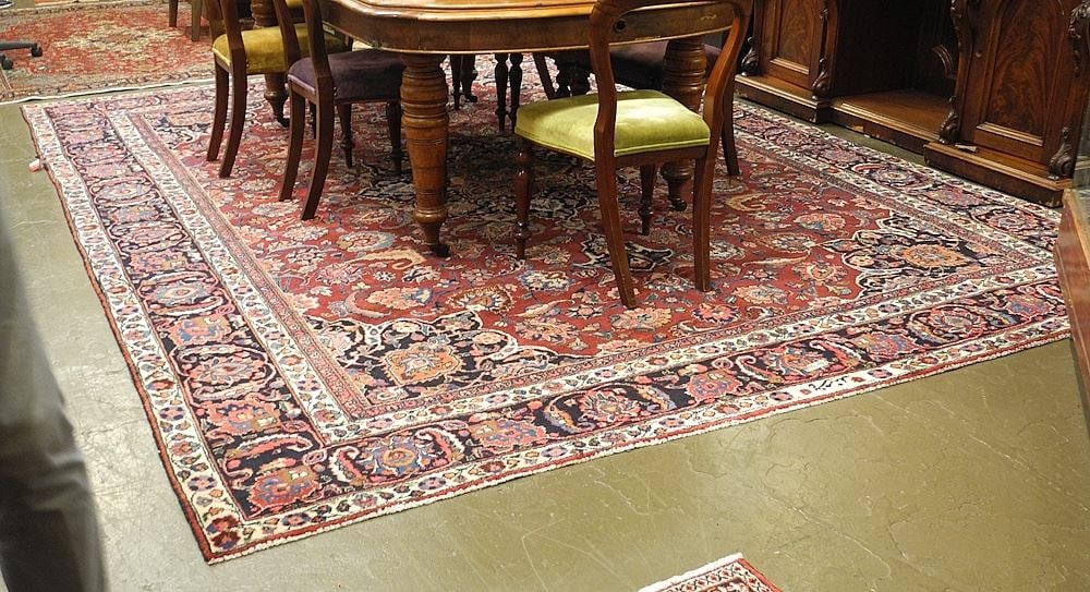 Mashad signed Carpet Approximately 9'7" x 13'. (471) (1 of 4)