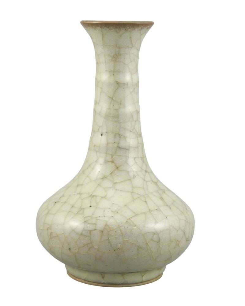 Song Style Ge Ware Vase, 8 1/4". (1 of 3)