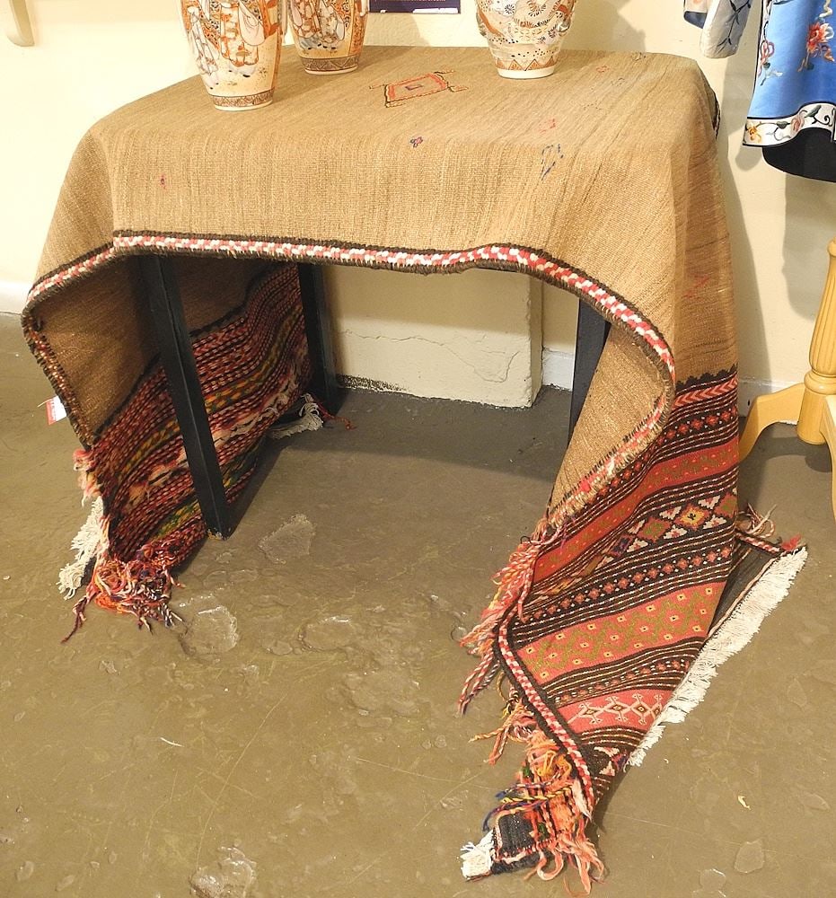 Old Afghan Kilim Approximately 10'7" x 2'11".: Old Afghan Kilim Approximately 10'7" x 2'11".