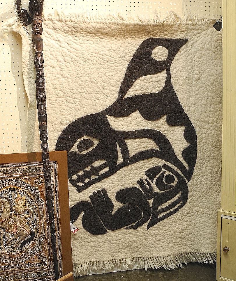 Salish Woven Wool Panel, 64 x 50". (1 of 1)