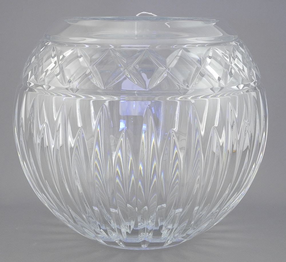 Waterford Crystal Rose Bowl, 7"h.: Waterford Crystal Rose Bowl, 7"h.