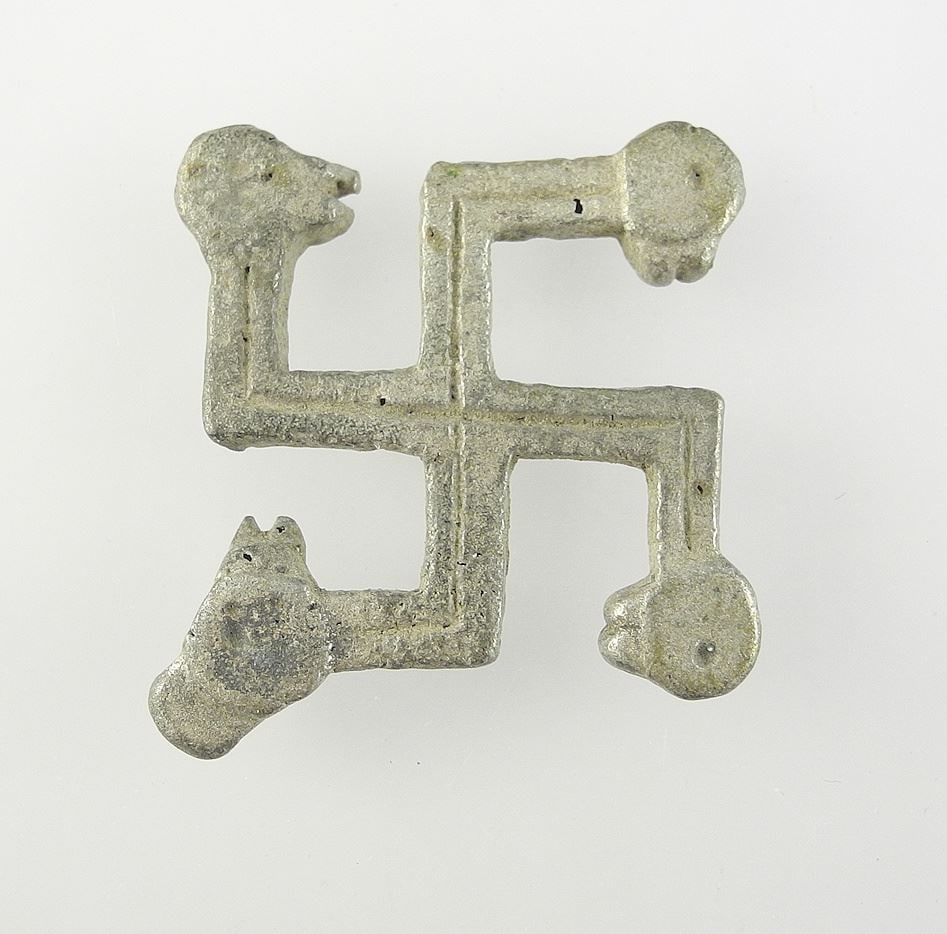 10th C. English Silver Sun Wheel, 1 1/8 x 1 1/8", 5.6g.: 10th C. English Silver Sun Wheel, 1 1/8 x 1 1/8", 5.6g.