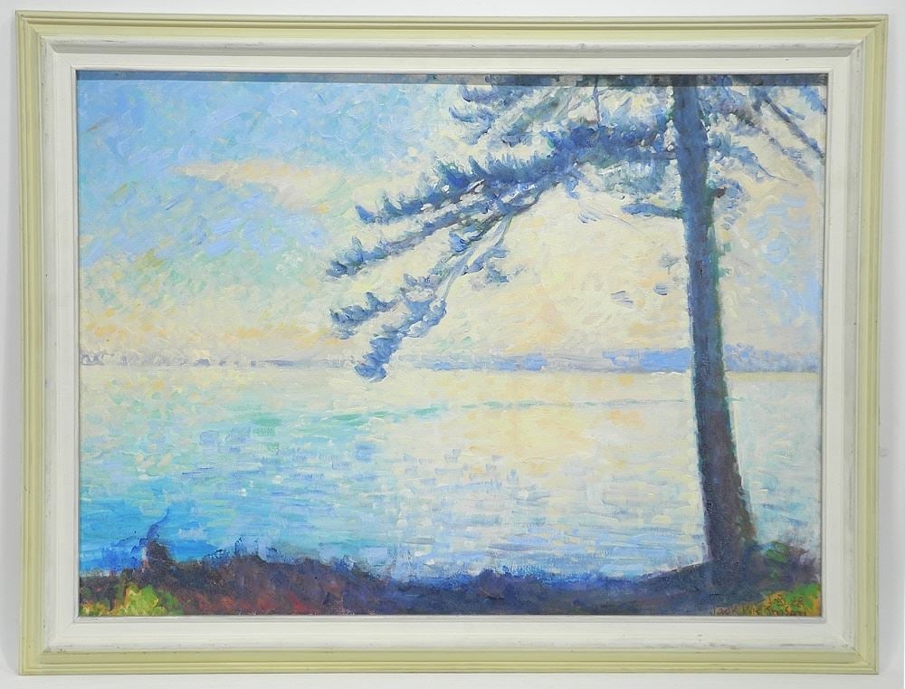 Oil on Artists Board signed Jack Wilkinson IXI88, 22 x 30", "Landscape & Solitary Tree (1 of 7)