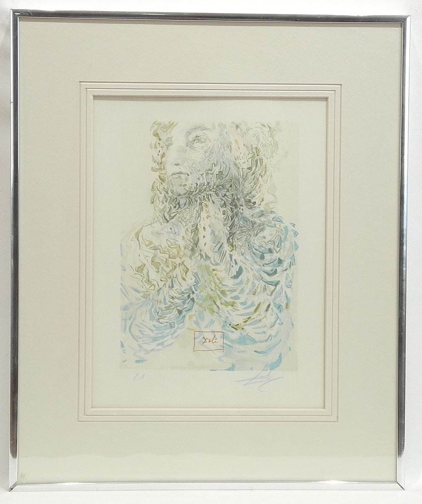 Lithograph signed (Salvador) Dali, 11 3/4 x 8 7/8", "Paradise #17", EA w/COA. (1 of 5)