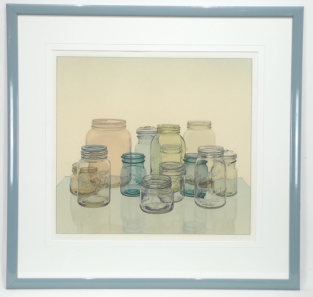 Serigraph signed Richard Davis 1986, 18 5/8 x 20 1/8", "Canadian Jewel" #217/250. (1 of 4)