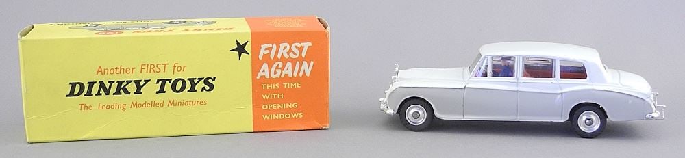 Dinky Toys Rolls Royce Phantom V, No. 198 with Original Box. (1 of 3)