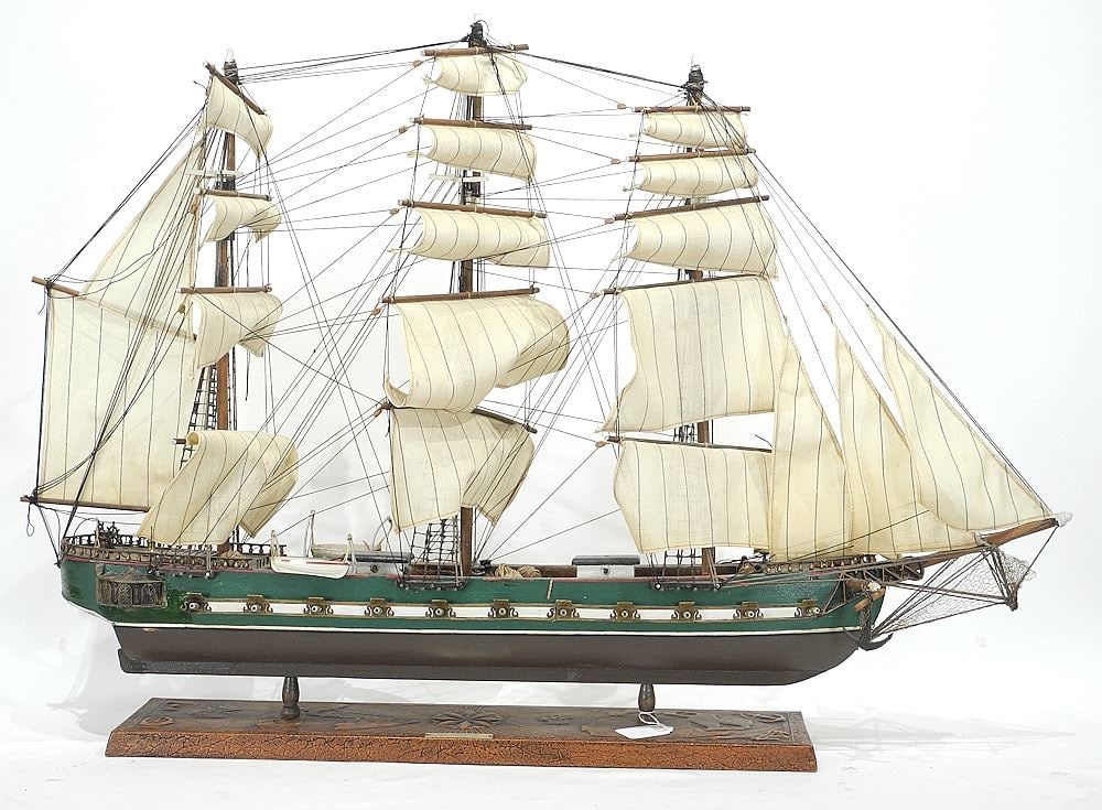 Ships Model: "The President Frigate Year 1800, 34"L. (1 of 3)