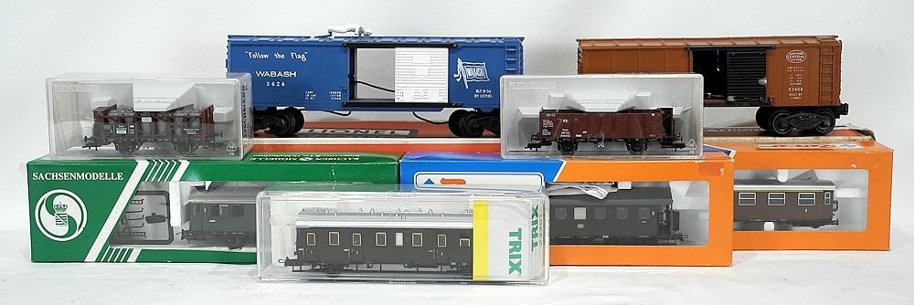 Collection of Model Train Cars: Lionel/Roco/Fleischmann/Sachsen. (1 of 3)