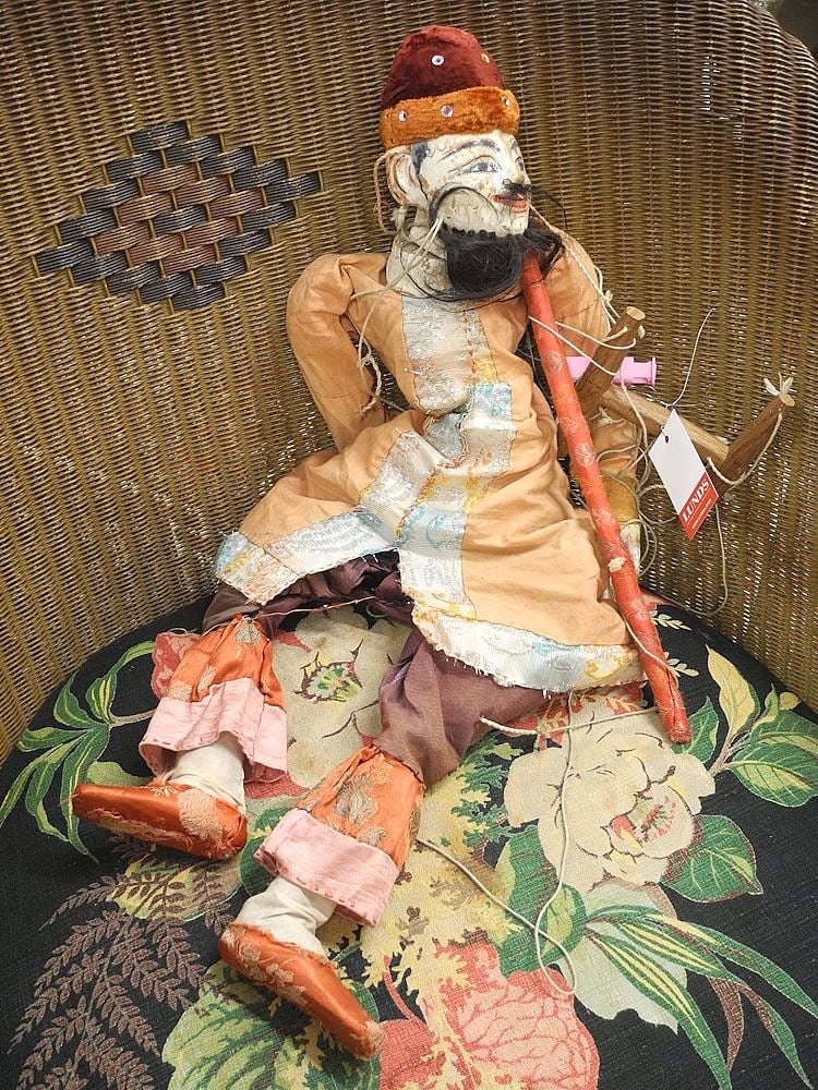 South Asian Marionette, 25"h.: South Asian Marionette, 25"h.