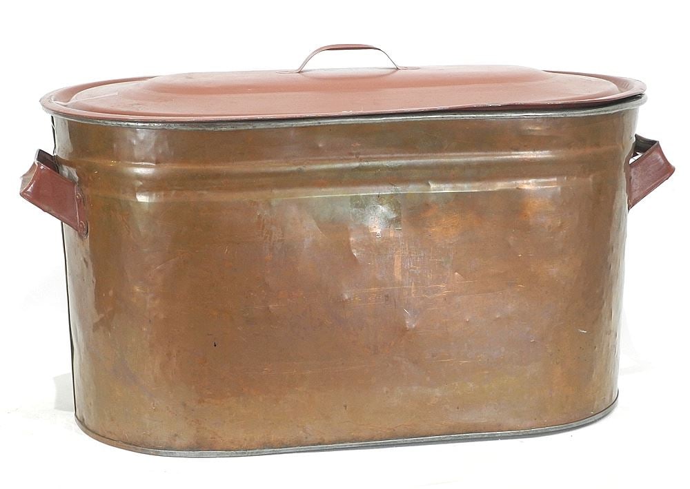 Copper Double Boiler, 25"w. (1 of 3)