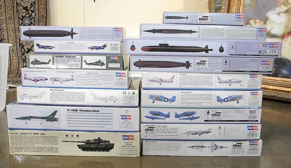 Collection of Hobby Boss Planes & Various Model Kits (approx. 16/ as found). (1 of 2)