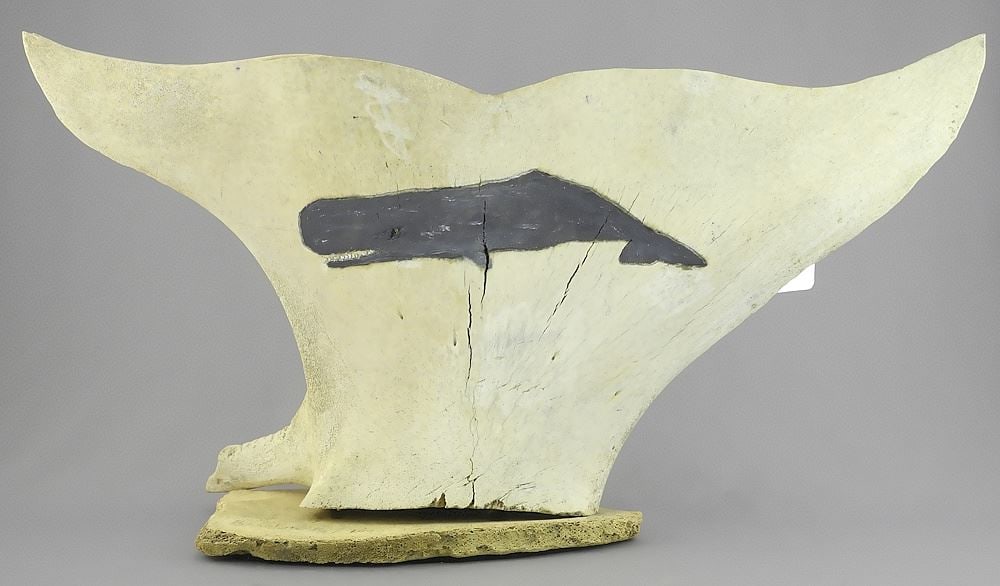 Petrified Whalebone Sculpture Monogrammed APS (Andrew Patrick Smithers), NO EXPORT. (1 of 3)