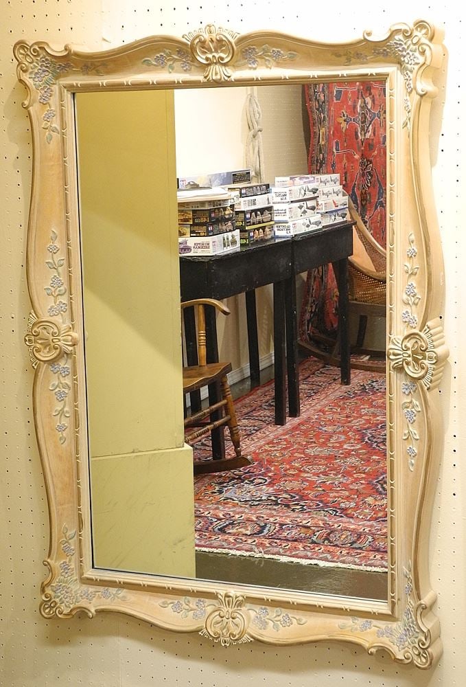 Plastic Louis XV Style Mirror, 31 1/2 x 44".: Plastic Louis XV Style Mirror, 31 1/2 x 44".