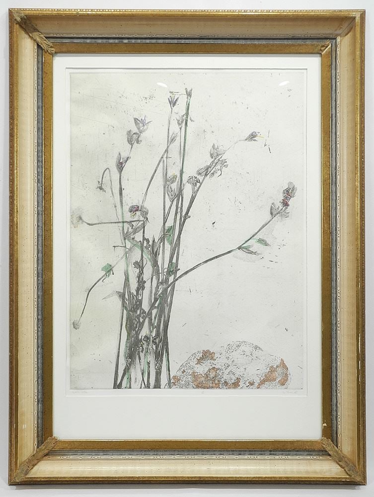 Coloured Etching signed S. (Susan) Ford, 24 1/2 x 18", "Still Life", #19/20.: Coloured Etching signed S. (Susan) Ford, 24 1/2 x 18", "Still Life", #19/20.