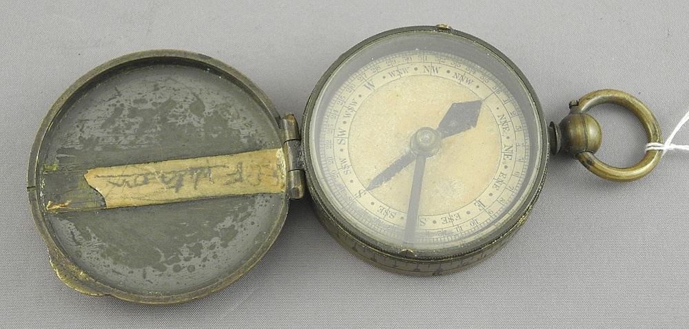 Verner Compass W.H. Harling London No.37 1897, 2 1/16" Diameter. (1 of 3)
