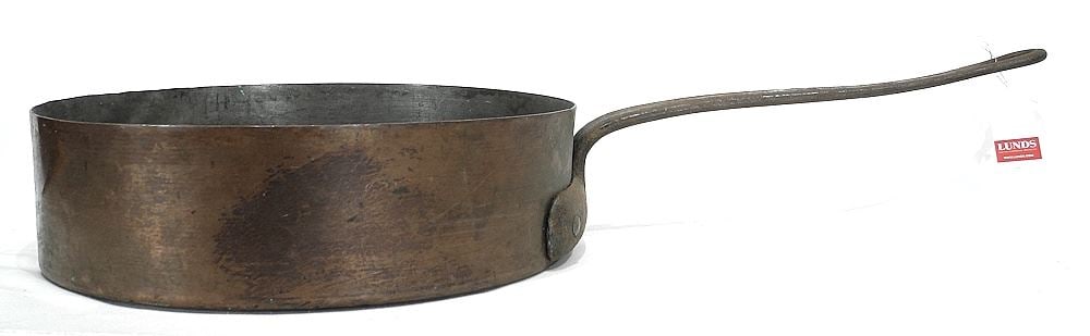 Large Copper Pan, 4 7/8 x 16 1/2 x 33"L. (1 of 3)