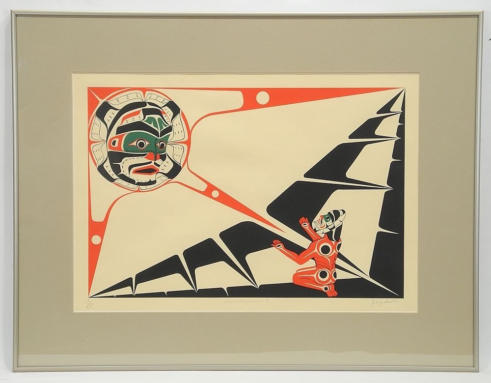 Serigraph signed Jerry Smith, 13 3/8 x 19 3/8", "Kleesa Laglee Lauck", #119/200.: Serigraph signed Jerry Smith, 13 3/8 x 19 3/8", "Kleesa Laglee Lauck", #119/200.