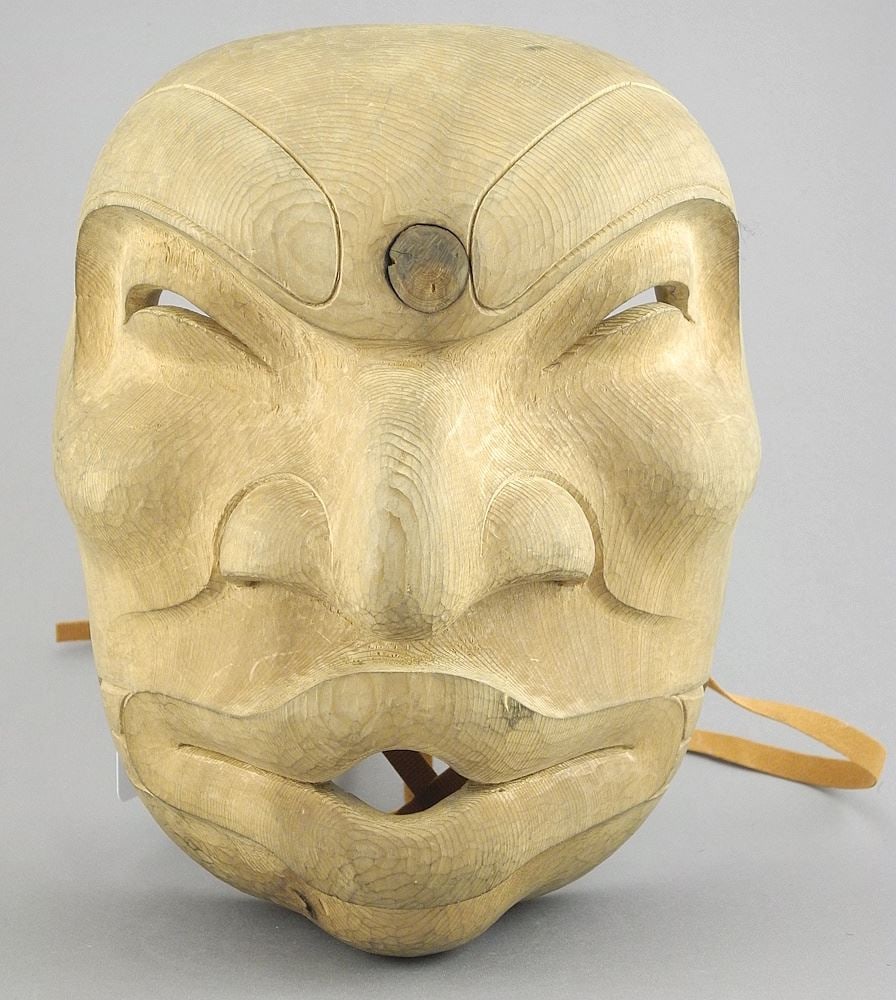 Northwest Coast Style "Bukwus" Mask.: Northwest Coast Style "Bukwus" Mask.