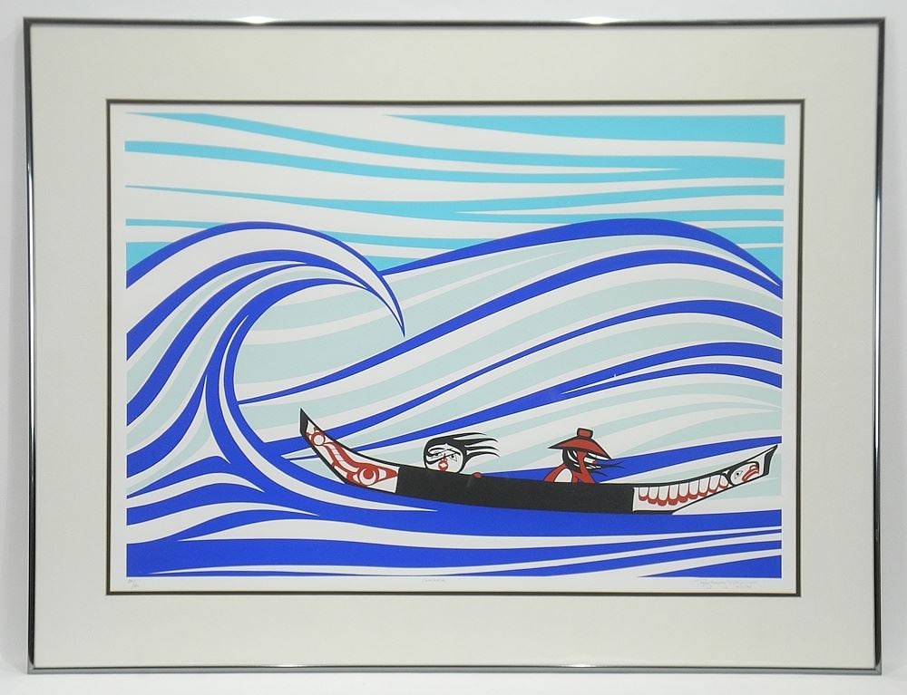 Serigraph signed Roy H. Vickers, 19 1/2 x 27 1/2", "Goolka" #30/80. (1 of 3)