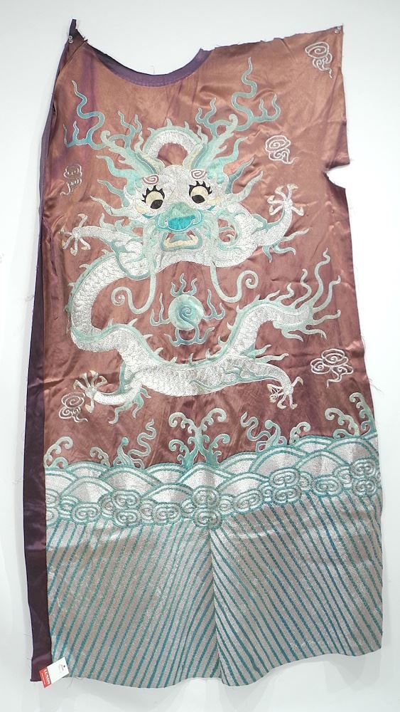 Collection of Chinese Operatic Silk Embroidery, Largest 50"h.: Collection of Chinese Operatic Silk Embroidery, Largest 50"h.