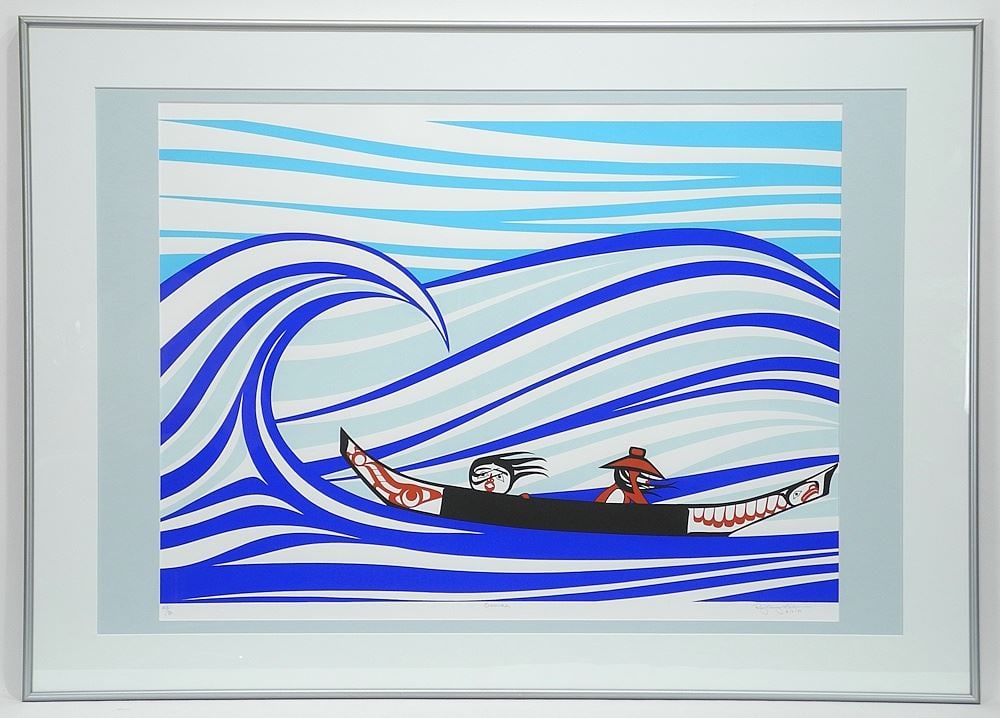 Serigraph signed Roy Henry Vickers, 20 x 26 1/4", "Goolka" #43/80. (1 of 3)