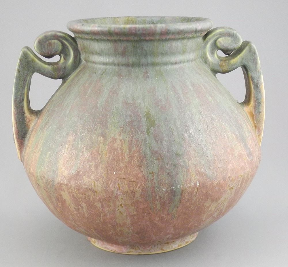 Roseville Carnelian II Pottery Vase, 7 7/8"h.: Roseville Carnelian II Pottery Vase, 7 7/8"h.