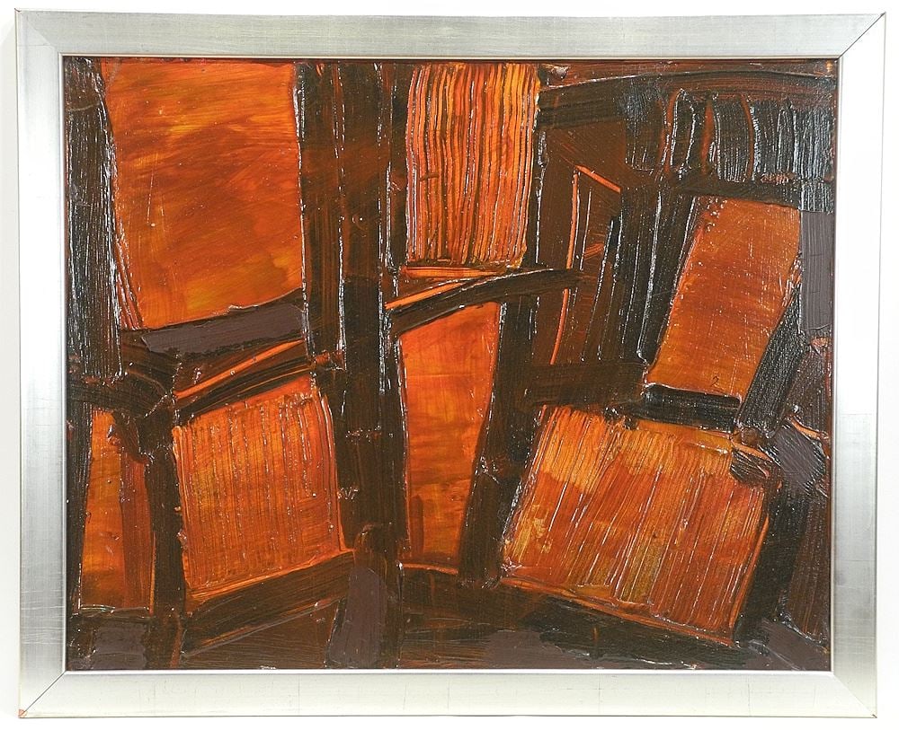 Acrylic on Canvas signed Katrina Ewanchuk, 24 x 30", "Striated Forms": Acrylic on Canvas signed Katrina Ewanchuk, 24 x 30", "Striated Forms"