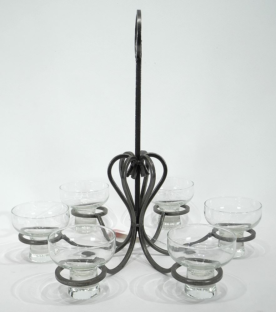 Scandinavian Style Wrought Iron Pendant Candle Fixture. (1 of 2)