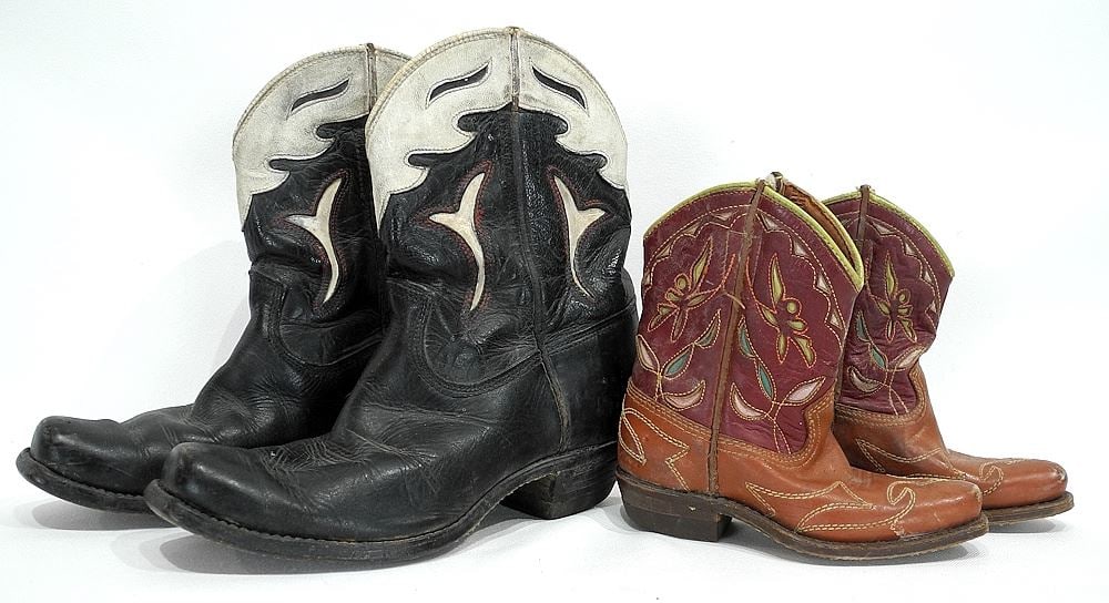 Two Pair of Vintage ACME Boot Children's Cowboy Boots. (1 of 3)