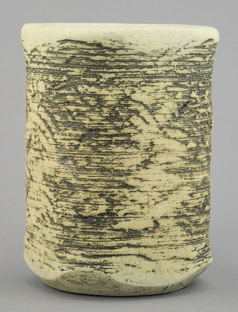 Stoneware Vase signed (Charles) Hilton'73, 5 1/4"h. (1 of 4)