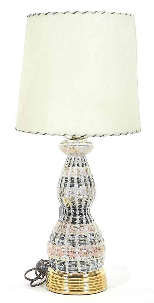 1950's Ceramic Table Lamp, 26"h. (1 of 2)