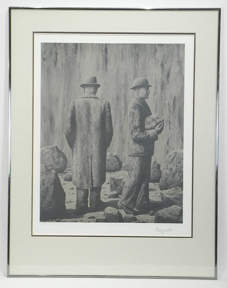 Lithograph signed Georgette Magritte , 23 3/8 x 18 1/2", "The Song of the Violet" #131/200. (1 of 4)