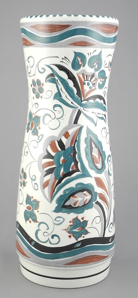 Poole England Vase, Impressed 93, 12 1/4"h. (1 of 2)