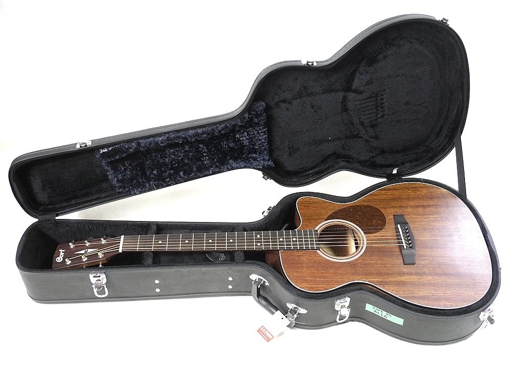 Cort All Mahogany Acoustic Guitar Model AS OC4, CA200510024 with Hard Case. (1 of 5)