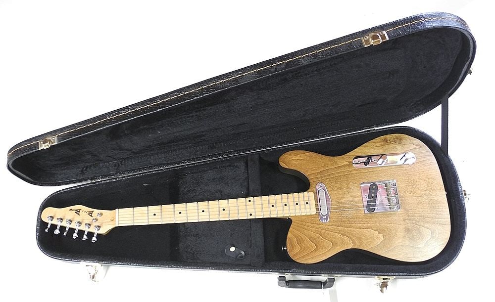 Bare Bonz Electric Guitar, No Serial Designation, with Hard Case.: Bare Bonz Electric Guitar, No Serial Designation, with Hard Case.