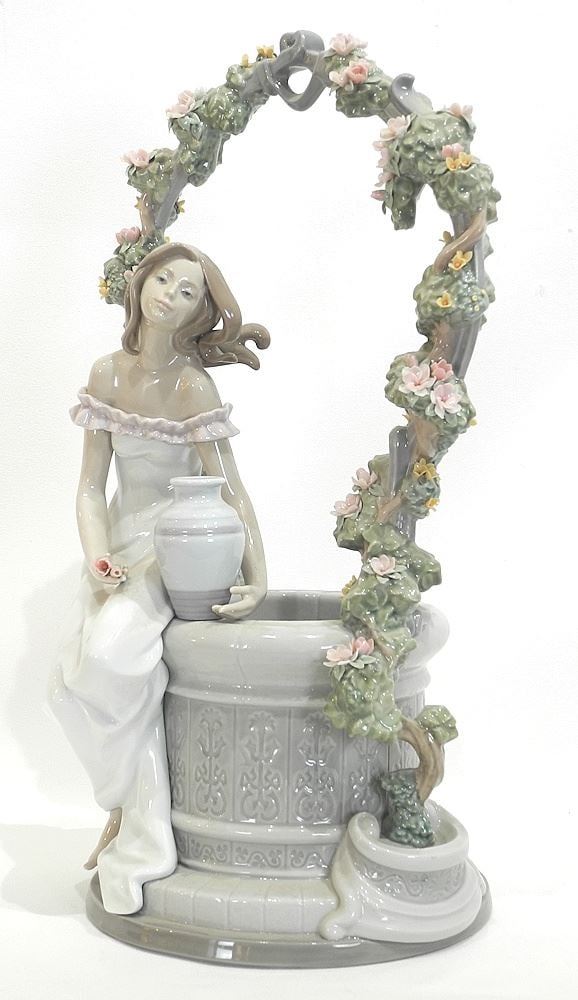 LLadro Porcelain Figurine, "A Wish For Love" #6562, 16"h. (1 of 4)