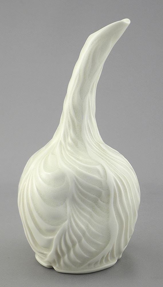 Porcelain Juglet with Impressed Mark of Rochelle Chinnery, 6 3/4"h, Hornby Island, BC. (1 of 4)