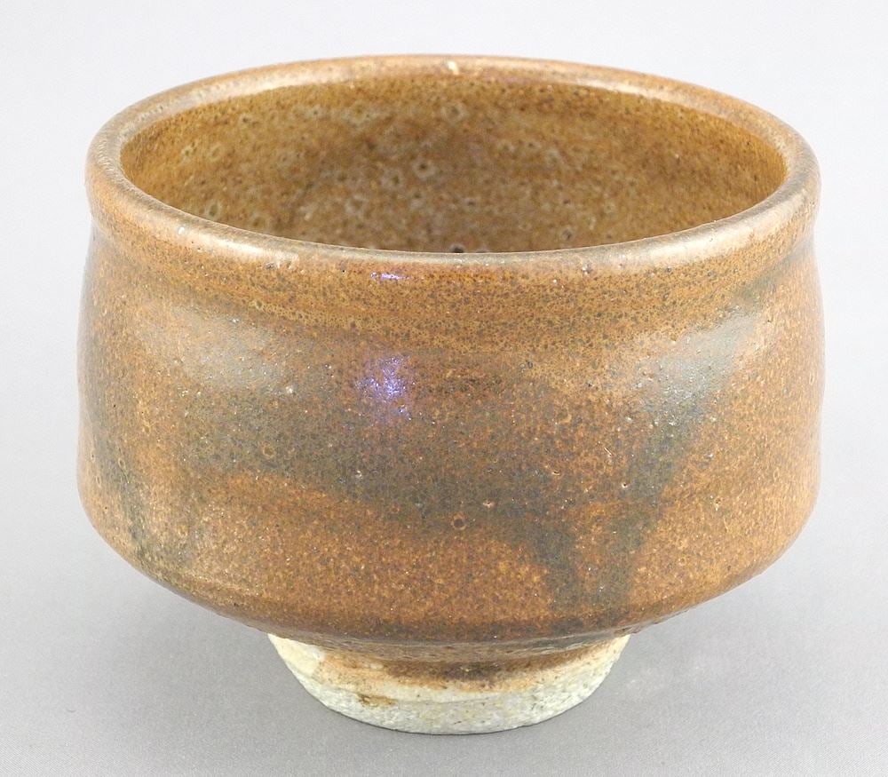 Stoneware Tea Bowl with Impressed Mark of Wayne Ngan, 2 7/8 x 3 3/4" Diameter. (1 of 7)