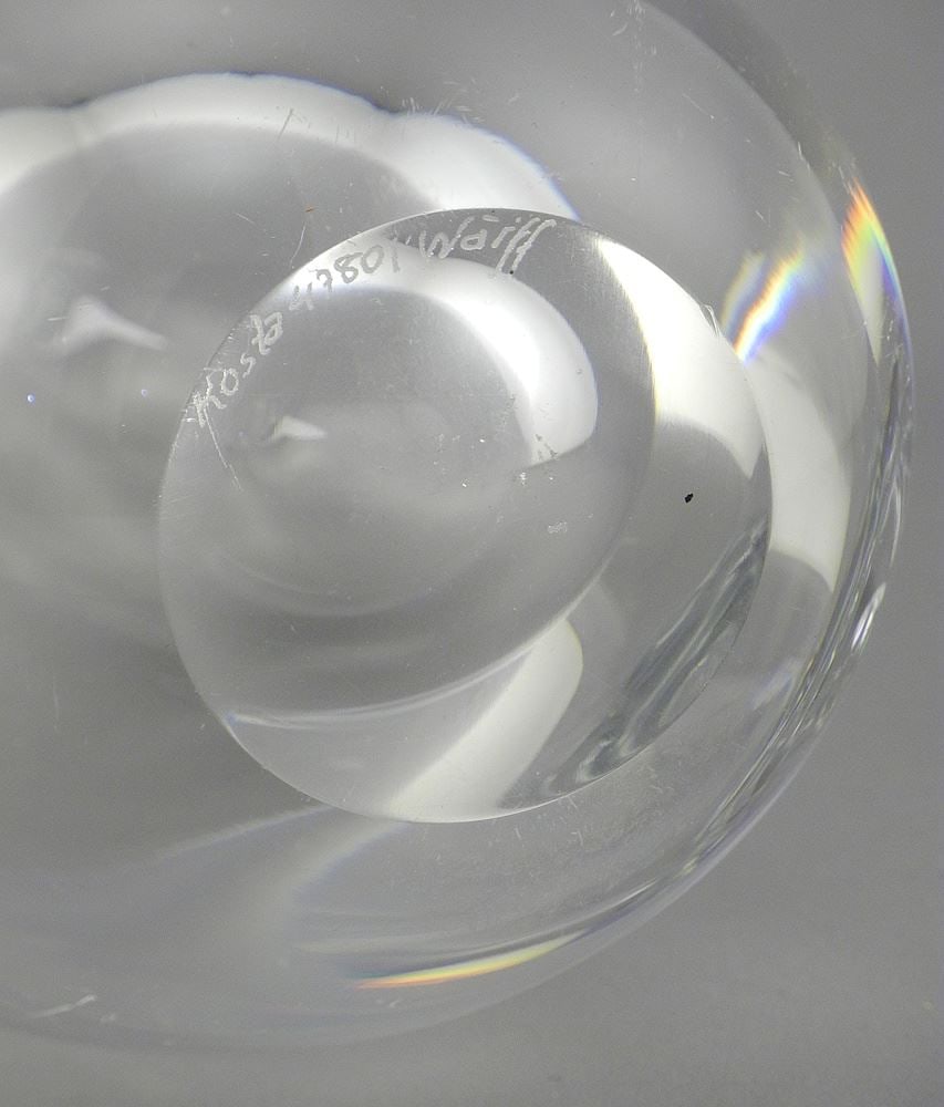 Kosta "Raindrop" Vase #47801, Goran Warff, 10 3/4"h. - 2