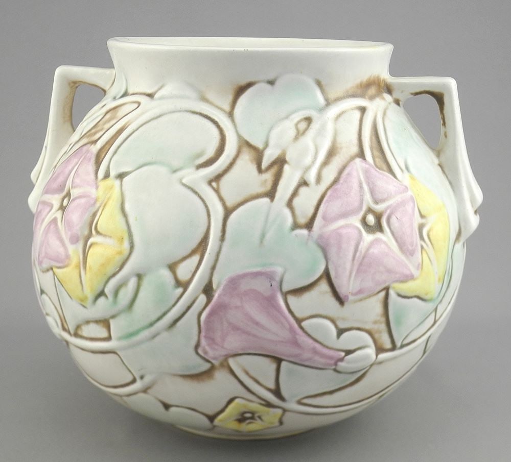 Roseville Morning Glory Vase, 6"h.: Roseville Morning Glory Vase, 6"h.