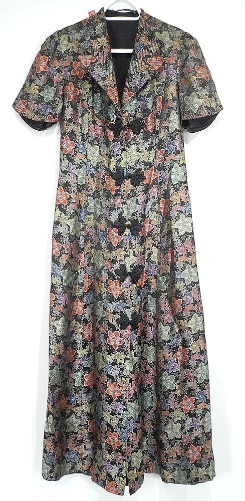 C.1930's Chinese Brocade Ladies Robe , 54"L. (1 of 3)