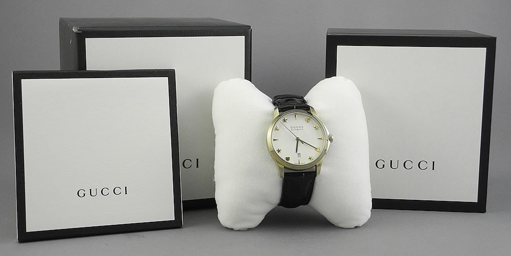 Gucci G-Timeless Automatic Wristwatch, 16687354 with Original Box & Warranty. (1 of 4)